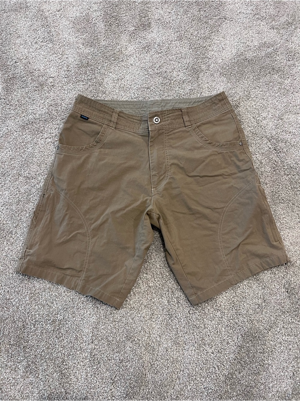 Kuhl Ramblr Men’s Size 33 Shorts 10” Quick Dry Lightweight #5125 Tan Khaki $85,
